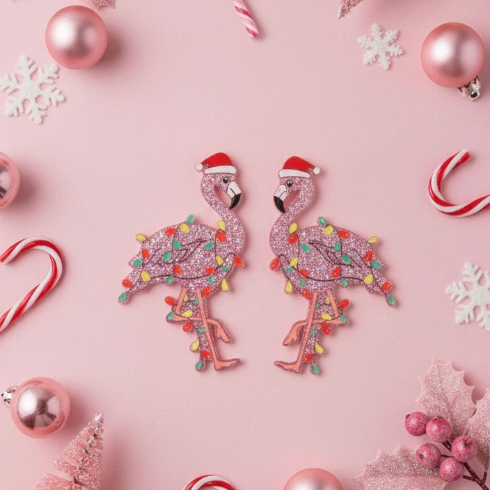 Flaming Ho Ho Ho Earrings